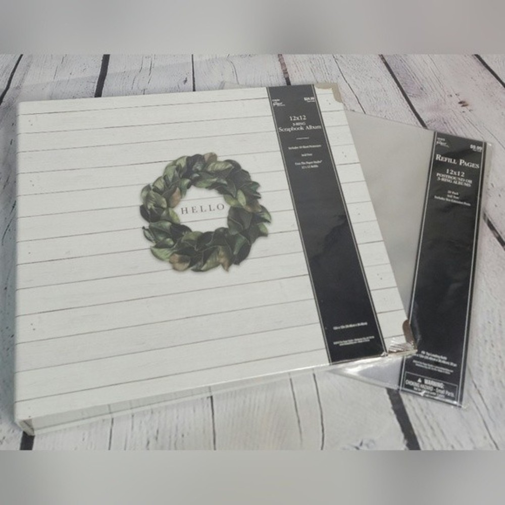 NWT Scrapbook Album with pack of refill pages